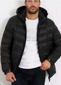 Guess M3BL36WF4F0 Daunenjacke Schwarz Regular Fit Herren Größe LARGE REF RP169 - Bild 1 von 9