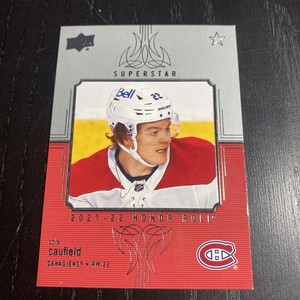 2021-22 UD Series 1 Honor Roll #HR-12 Cole Caufield - Montreal Canadiens!