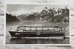 AK Express Verkehrsboot Libelle Vierwaldstättersee Brunnen Postkarte Vintage alt - Bild 1 von 2