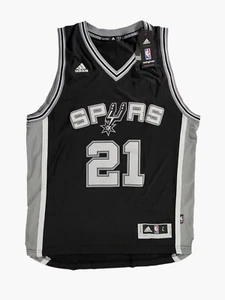 Adidas San Antonio Spurs Tim Duncan Jersey Men's Size Large Dead Stock Jersey - Picture 1 of 16