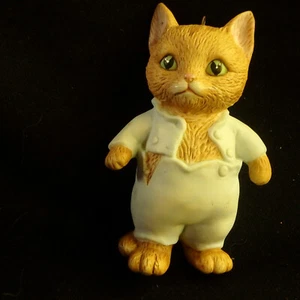 Adorno Beatrix Potter "Tom Cat", porcelana,, 3 1/2" alto, 1990 - Imagen 1 de 3