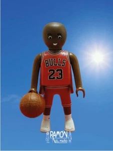 Custom playmobil Michael Air Jordan Chicago bulls NBA Basket baloncesto MJ Mike - Foto 1 di 5