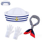 Unisex Cosplay Stage Captain Dressing Up Sailor Necklace Sunglass Props Scarf