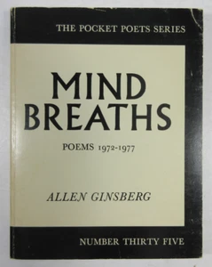 SIGNED 1st ED "Mind Breaths Poems 1972-1977" Allen Ginsberg 1977 City Lights SC - Picture 1 of 7