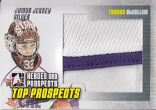 2009-10 ITG Heroes and Prospect Top Prosp GU Jersey Silver #JM33 Thomas McCollum
