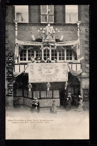 Scarborough - John Rowntree & Sons Cafe, Coronation Day 1902 - printed postcard - Foto 1 di 1