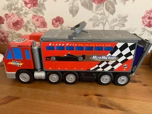 micro machines truck grand prix racing track with cars super city truck - Foto 1 di 11
