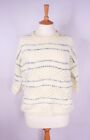 New Look,Summer Knitwear Jumper Sweater,Size Small 8-10 UK,White Striped