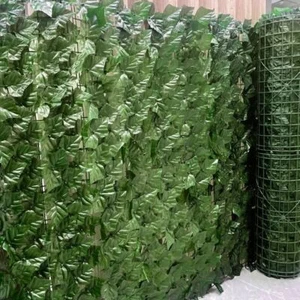 1x6M Garten Sichtschutz Zaun Efeu Hecke Künstliche Sichtschutzzaun Wandbegrünung - Bild 1 von 18
