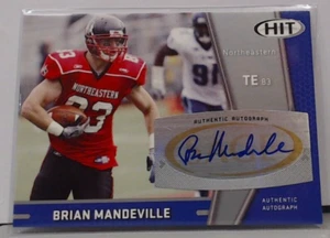2009 SAGE HIT BRIAN MANDEVILLE ROOKIE AUTO # 83 NORTHEASTERN UNIVERSITY MSK - Bild 1 von 2