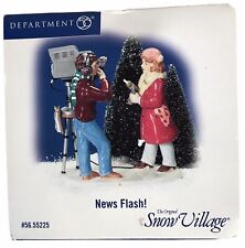 Department 56 "News Flash!" 2003 Snow Village Series NEW!