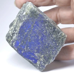 Blauer LABRADORIT Rohstein maximal ca. 49 x 49 x 30mm Madagaskar No2401 - Bild 1 von 12