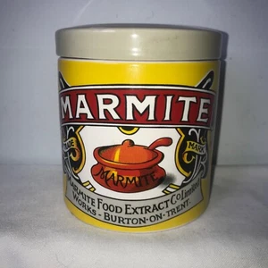 Marmite Ceramic Storage Jar and Spoon With Lid Advertising Collectable Kitchen - Picture 1 of 6