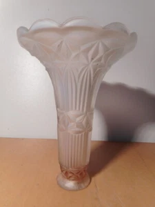 Tulipe lampe verre pressé moulé art déco - Picture 1 of 12