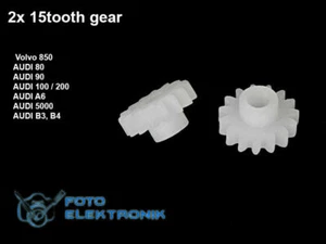 2x 15 tooth odometer gear speedometer for VDO Volvo 850 Audi 80 B3 B4.- 2pcs - Picture 1 of 2
