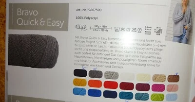 29,50 € - 33 €/1 Kg Bravo Quick & Easy Strickgarn Schachenmayr 100 g - Bild 1 von 2