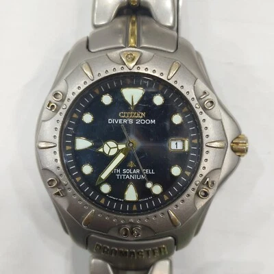 7817-571614 TA CITIZEN PROMASTER SOLAR TITANIUM WATCH C1-13 - image 1 of 4
