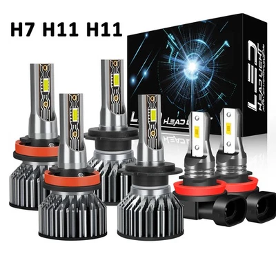 Faro LED de haz alto bajo + bombillas antiniebla 6000K para Lincoln MKZ 2007-2012 Foto 1 de 4