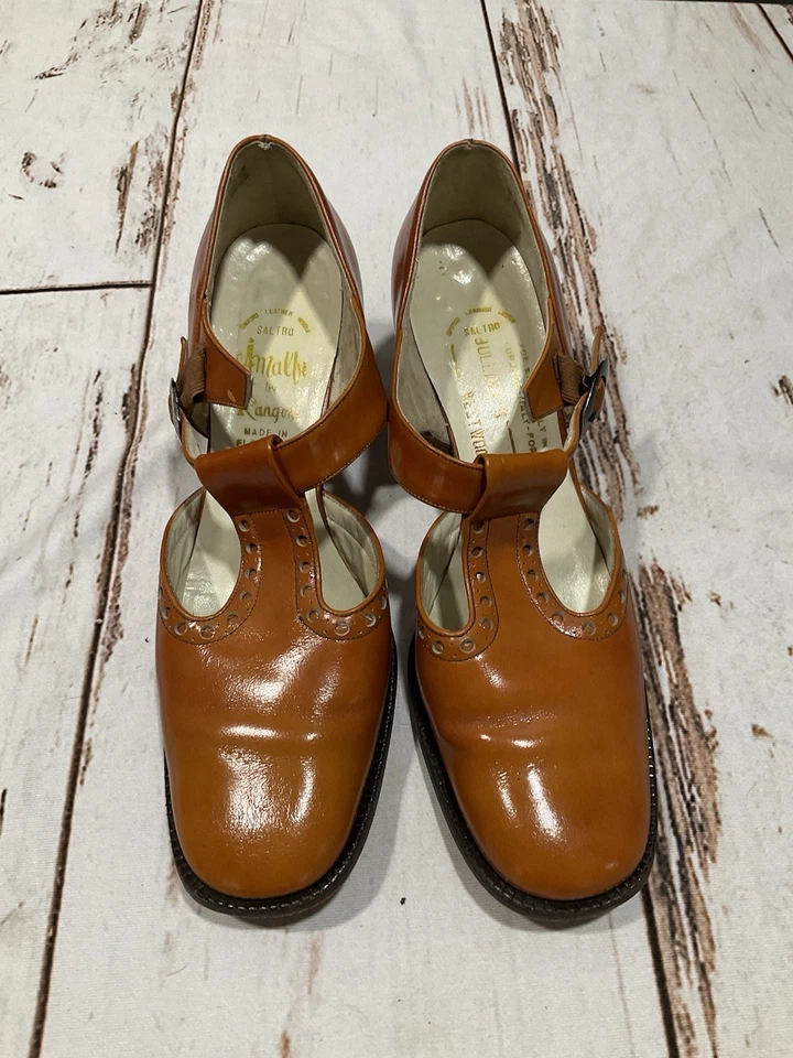 TACONES MARY JANE CORREA T AMALFI DE CUERO ITALIANO POR RANGONI Foto 1 de 4