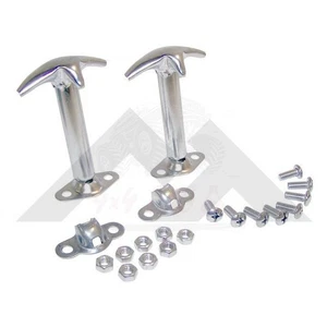 Hood Catch Kit Left & Right, Upper & Lower for Willys M38-A1 1952-1963 Cr Auto - Picture 1 of 1