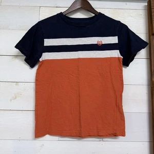 Chaps Shirt Jungen Gr. S 8 Color Block T-Shirt dunkelblau orange kurzarm - Bild 1 von 4