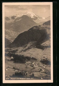 Gstaad, Ortsansicht mit Umgebung und Wildhorn, Ansichtskarte  - Bild 1 von 2