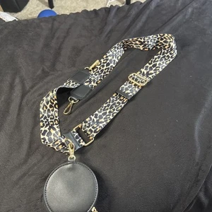 Wide Replacement Straps for Handbags with Coin Purse - For Over Shoulder Cheeta - Picture 1 of 6