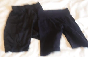 2 pairs of black shorts size S elastic waists reebok 1 pull & bear - Picture 1 of 6