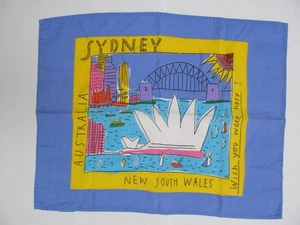 Ken Done Australisches Geschirrtuch Küchentuch Sydney "Wish You Were Here" Down Under - Bild 1 von 6
