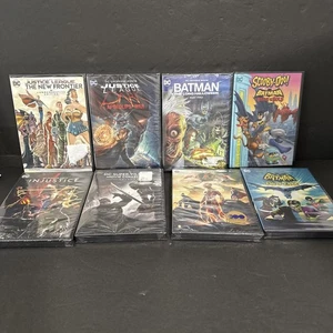 "DC Animated" DVD Lot x8 Batman Super Heroes United Justice League Flash Scooby - Picture 1 of 11