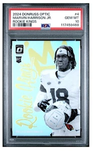 2024 Panini Donruss Optic Marvin Harrison Jr Rookie Kings PSA 10 Cardinals #4 RC - Picture 1 of 2