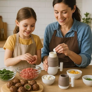 Stuffed Meatball Maker 2in1 Press for Perfectly Filled Meatballs, Cakes & More - Picture 1 of 10