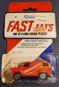 Vintage 1980 Kenner Fast 111's Blue Monday Red Emergency Unit 2 w/Protector - Picture 1 of 8
