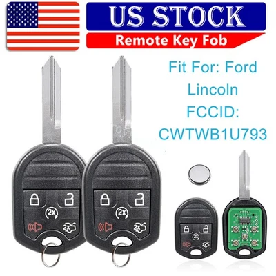 2 For 2011 2012 2013 2014 2015 2016 2017 Ford Expedition Taurus Remote Key Fob - Image 1 of 4