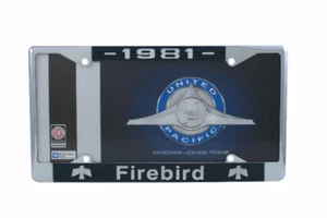 1981 Pontiac Firebird Chrome License Plate Frame with 4 Hole Mount - Picture 1 of 2