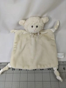 Bearington Lamb Sheep Lovey Knotted Security Blanket 9 Inch Stuffed Animal Toy - Picture 1 of 6