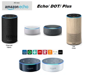 Amazon Echo Alexa Plus/Dot 3rd & 4th Gen/Show Speakers - Various Colours - Picture 1 of 23