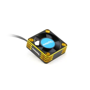 HobbyStar Billet Turbo-Ventilator ESC Motor Fan, Heatsink, 5.0 to 8.4V, GOLD - Picture 1 of 3