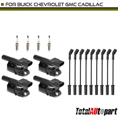 8 bobinas de encendido y 8 bujías de iridio y 8 cables para Chevy Silverado 2500 Foto 1 de 4