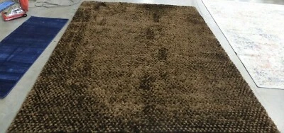 Alfombra CHOCOLATE 8' X 10' Hilos Tirados Precio Reducido 1172608403 STS641C-8 Foto 1 de 4