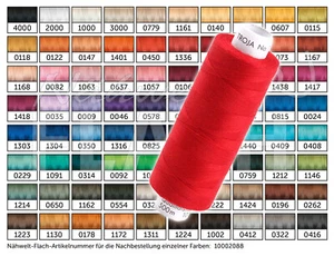 Amann Mettler Troja No.100/ 500 m Qualitäts Nähgarn Allesnäher für Nähmaschinen - Bild 1 von 82