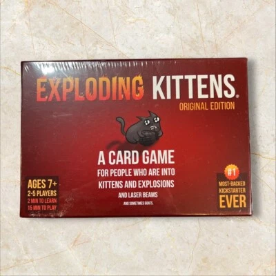 NEW Exploding Kittens Card Game Original Family Party Quick Fun Ages 7 Plus - Image 1 of 3