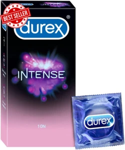 Intense Condoms 40 Pack Ribbed Dotted Latex Stimulation Lubricated Protection - Picture 1 of 12