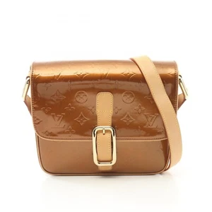 LOUIS VUITTON Monogram Vernis Christie GM Bag Bronze M91107 LV Auth F/S - Picture 1 of 10