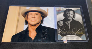 2009 Upper Deck Prominent Cuts Mickey Rourke #32 Cards The Wrestler & photo lot