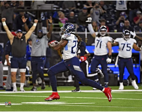 Derrick Henry Tennessee Titans Unsigned Open Field Run 11" x 14" Photo Cover