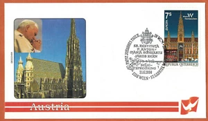 1998-Fdc 1.Tag-Europa CEPT-Vatikan-Papst J.P.II-Dom-Österreich-Wien-Yv.2048 - Bild 1 von 1