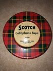 VTG Scotch Brand Cellophane Tape Tin 3" 3M Minnesota Mining Transparent No 600