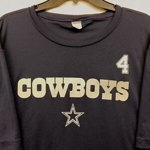 Dallas Cowboys T-shirt XL Prescott #4 Dri Fit Navy Blue