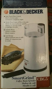 SMART GRIND BLACK & DECKER Coffee Nut  CBG5 Fingertip Pulse Brush Hidden Cord  - Picture 1 of 5